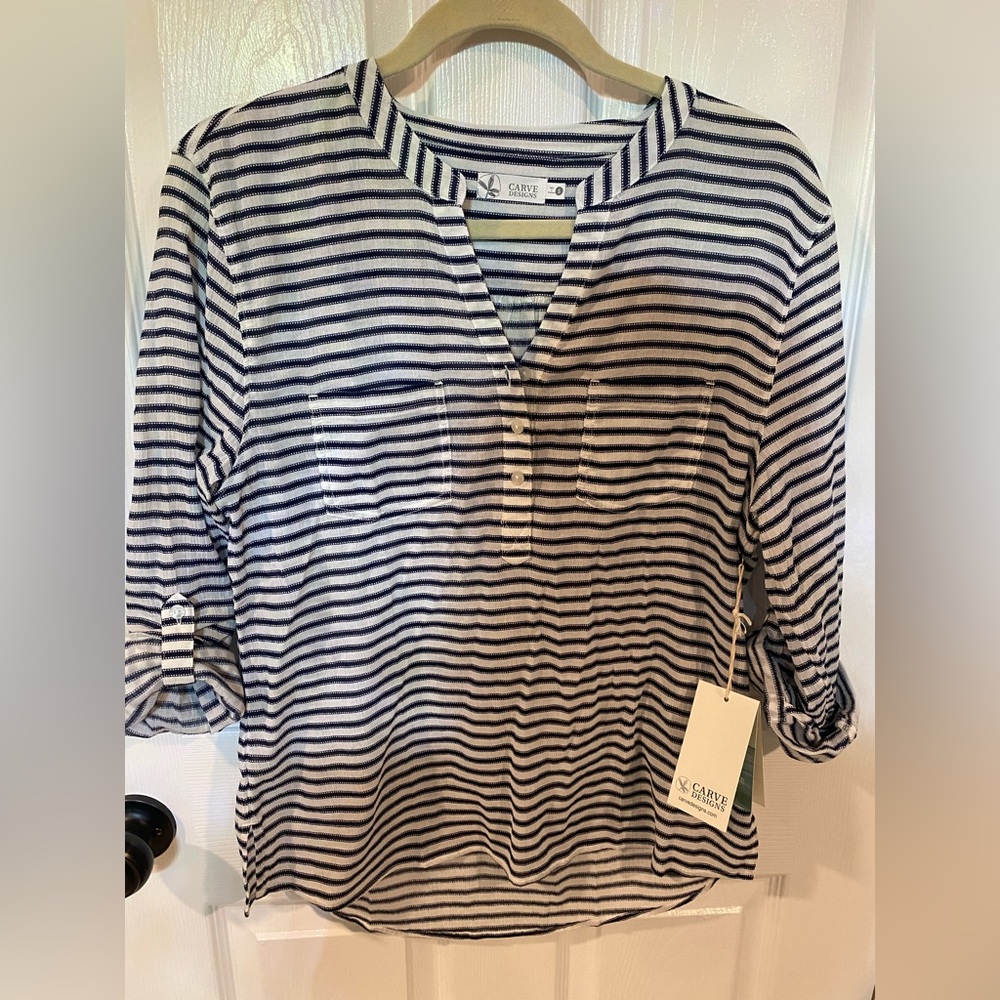 NWT Carve Designs Dylan Gauze Shirt Size S Top, Pullover Women